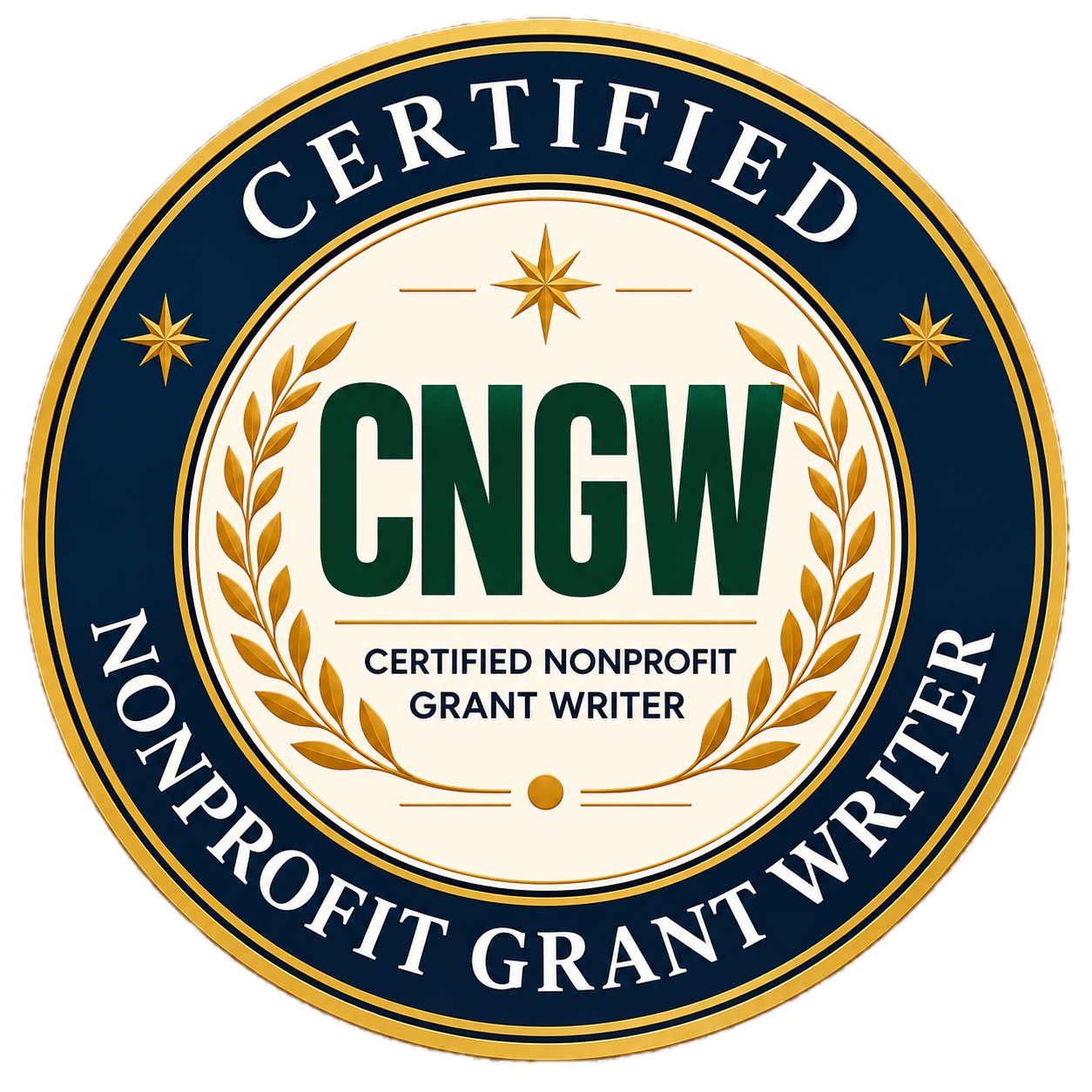 Certified Nonprofit Grant Writer (CNGW) emblem