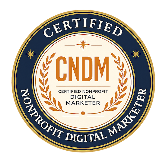 Certified Nonprofit Digital Marketer (CNDM) emblem