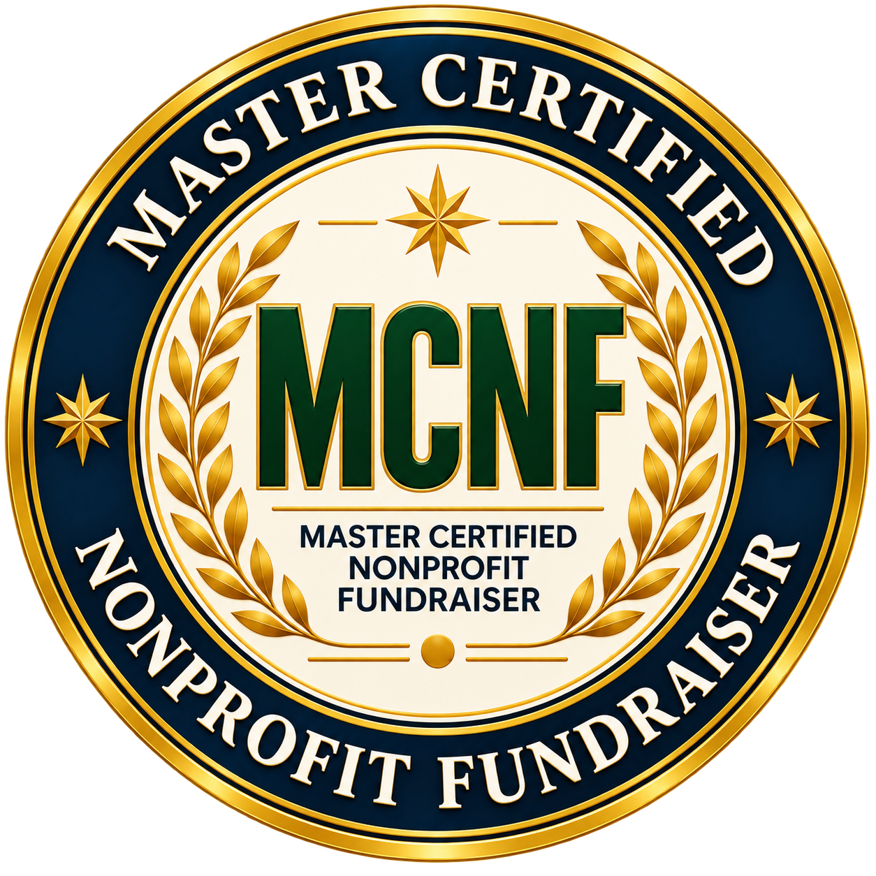 Master Certified Nonprofit Fundraiser (MCNF) emblem