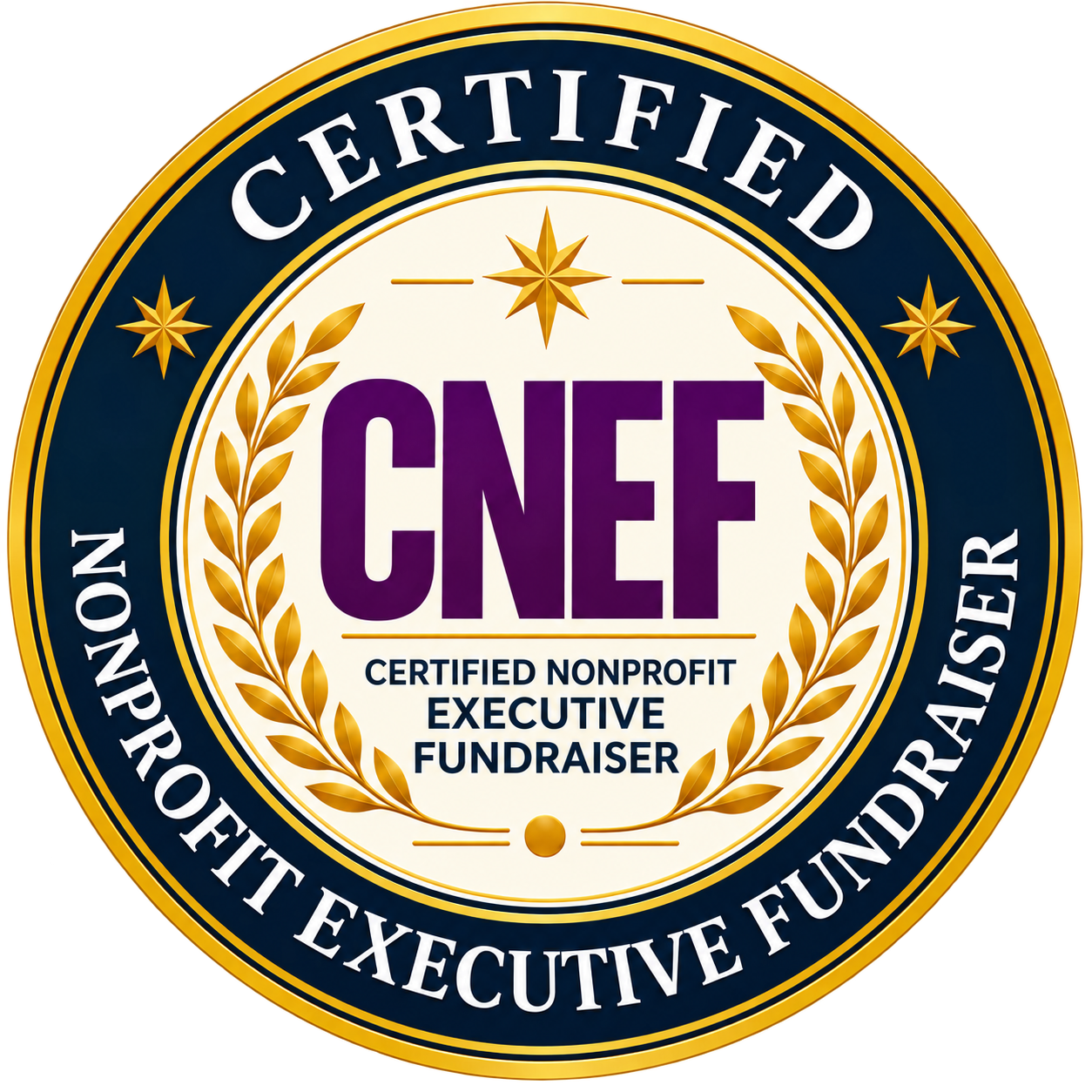 Certified Nonprofit Executive Fundraiser (CNEF) emblem